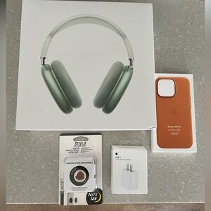 Apple OEM Box & Accessory Bundle | AirPods Max + iPhone 13 Pro